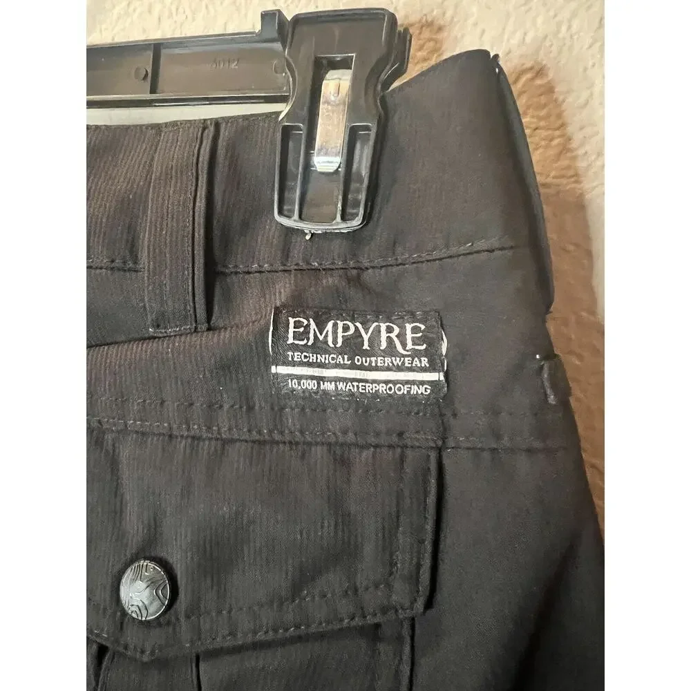Womens EMPYRE Technical Pants 10,000 MM Waterproof Ski Snowboard Black Sz Small